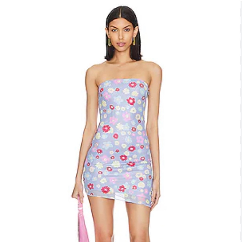 Revolve- More to Come, Purple Y2K Flower dress